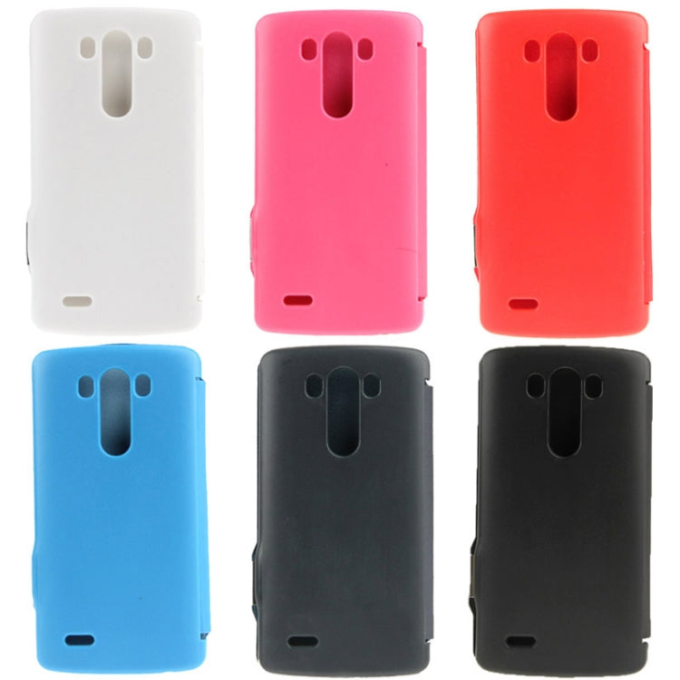 Brush Texture Magnetic Button Horizontal Flip Leather Case for LG G3 / D855