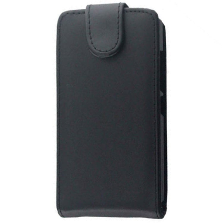 Vertical Flip Leather Case for Nokia X2(Black)
