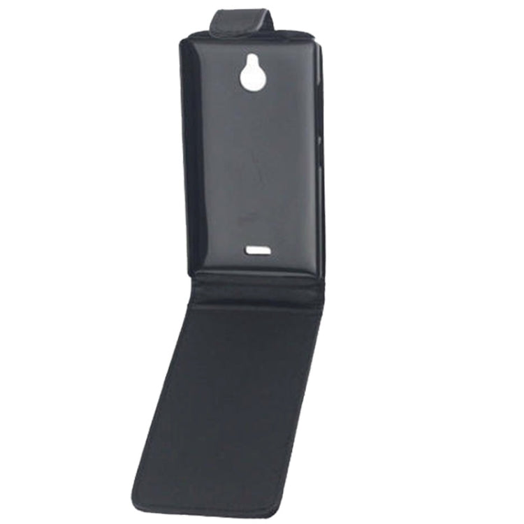 Vertical Flip Leather Case for Nokia X2(Black)
