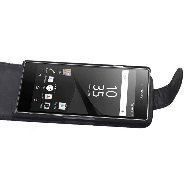 Vertical Flip Leather Case for Sony Xperia E2/E3(Black)
