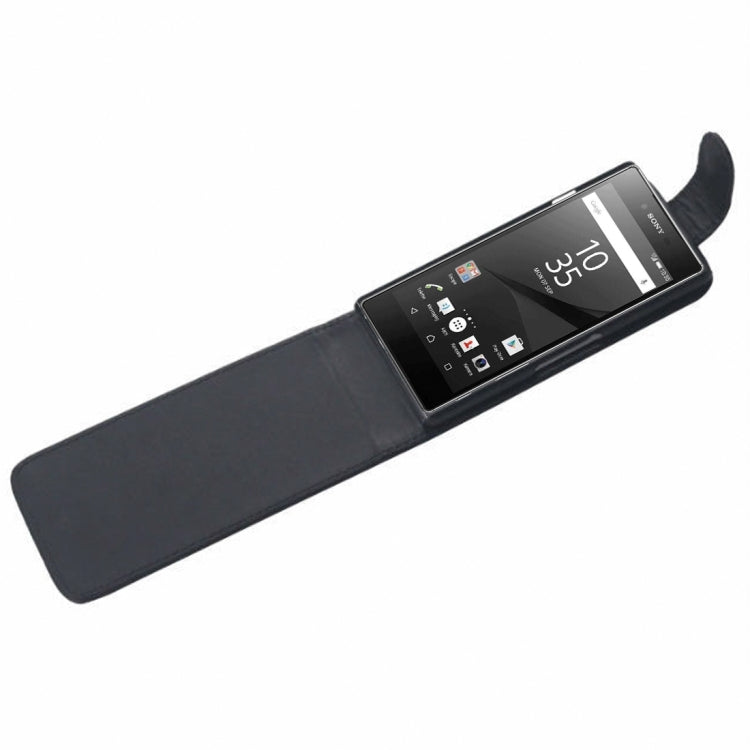 Vertical Flip Leather Case for Sony Xperia E2/E3(Black)