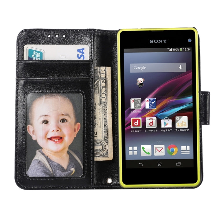 Crazy Horse Texture Horizontal Flip Leather Case with Holder & Card Slots & Wallet & Photo Frame for Sony Xperia Z5 Compact / Z5 mini