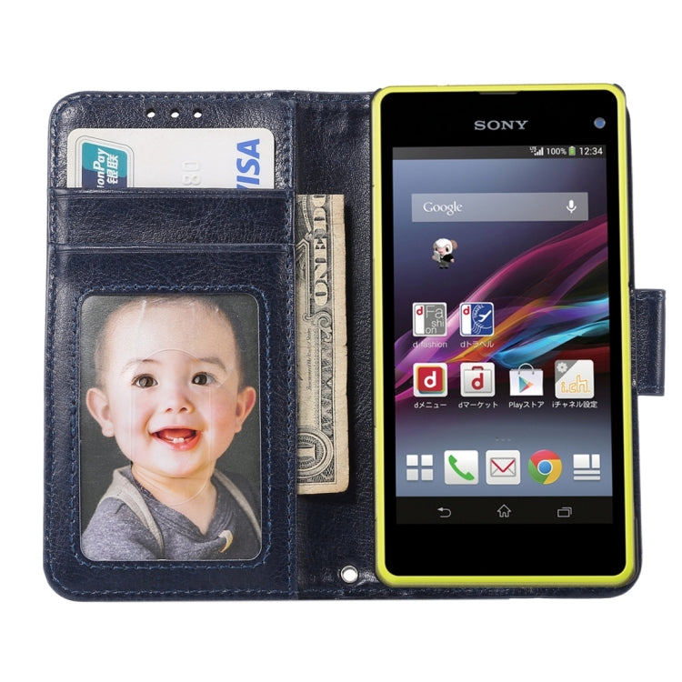 Crazy Horse Texture Horizontal Flip Leather Case with Holder & Card Slots & Wallet & Photo Frame for Sony Xperia Z5 Compact / Z5 mini