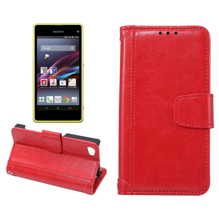 Crazy Horse Texture Horizontal Flip Leather Case with Holder & Card Slots & Wallet & Photo Frame for Sony Xperia Z5 Compact / Z5 mini