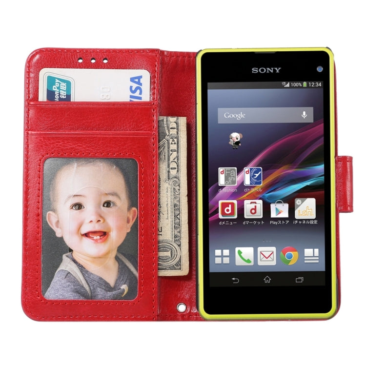 Crazy Horse Texture Horizontal Flip Leather Case with Holder & Card Slots & Wallet & Photo Frame for Sony Xperia Z5 Compact / Z5 mini