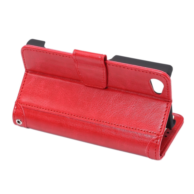 Crazy Horse Texture Horizontal Flip Leather Case with Holder & Card Slots & Wallet & Photo Frame for Sony Xperia Z5 Compact / Z5 mini