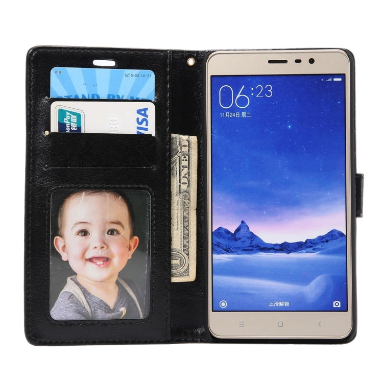 Crazy Horse Texture Horizontal Flip Leather Case with Holder & Card Slots & Wallet & Photo Frame for Xiaomi Redmi Note 3