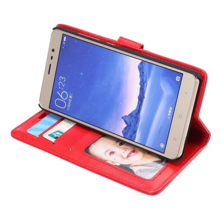 Crazy Horse Texture Horizontal Flip Leather Case with Holder & Card Slots & Wallet & Photo Frame for Xiaomi Redmi Note 3