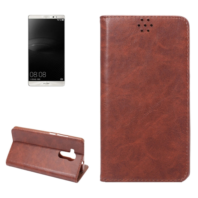 For Huawei Ascend Mate 8 Crazy Horse Texture Magnetic Horizontal Flip Leather Case with Holder & Card Slots