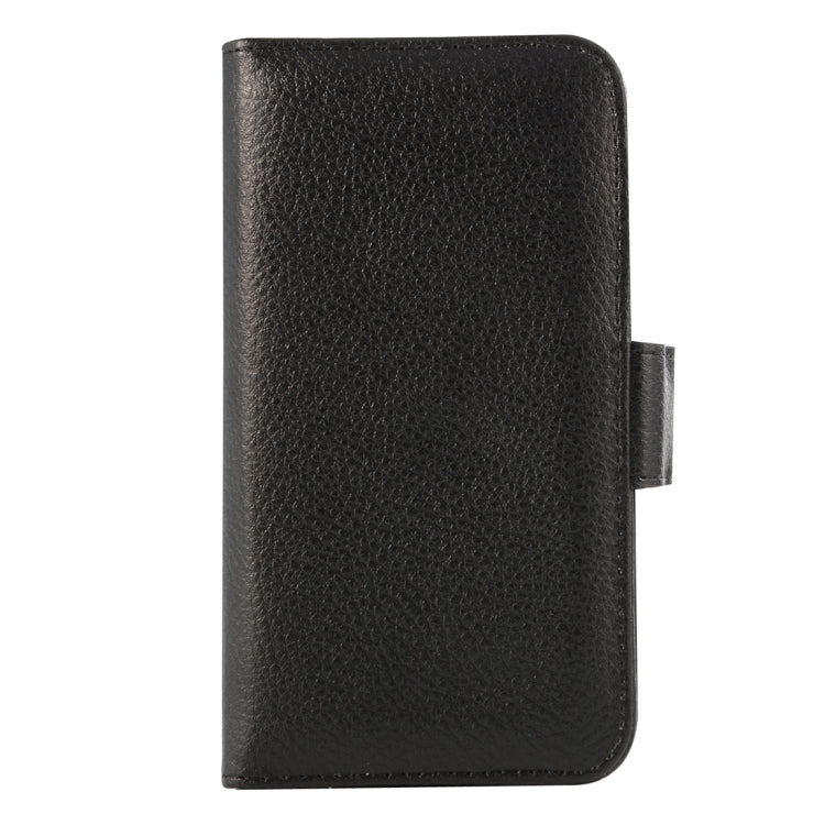 Litch Texture 7 Card Slots Flip Leather Case with Holder for Motorola Moto G(3rd Gen.)(Black)