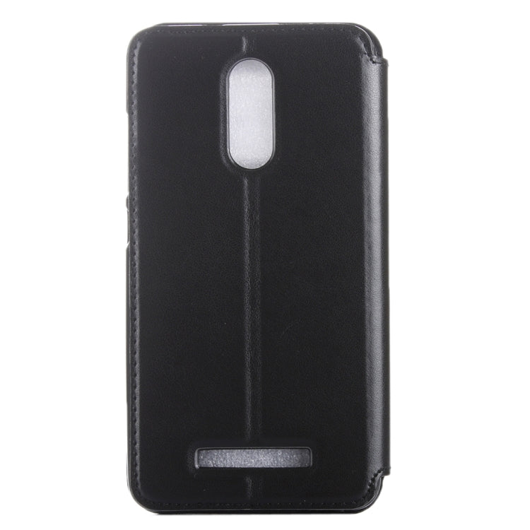 Crazy Horse Texture Horizontal Flip Leather Case with Call Display ID & Holder & Card Slots for Xiaomi Redmi Note 3