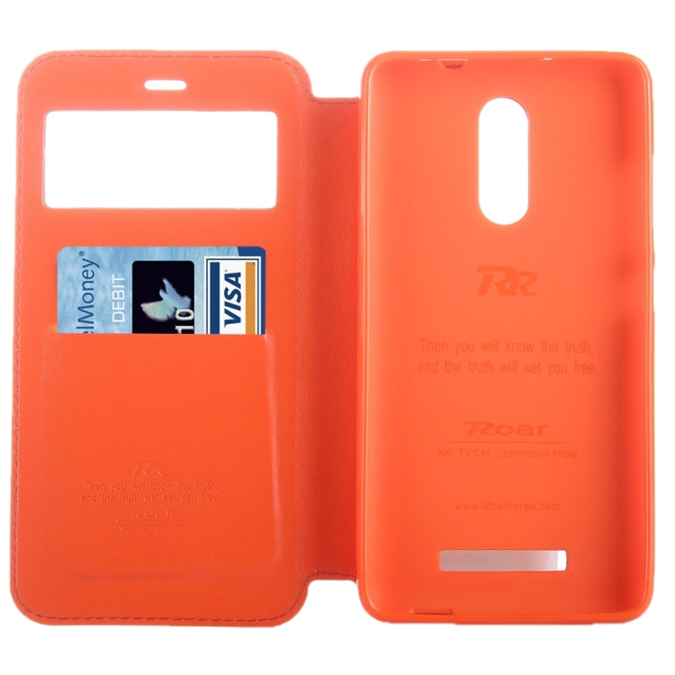 Crazy Horse Texture Horizontal Flip Leather Case with Call Display ID & Holder & Card Slots for Xiaomi Redmi Note 3