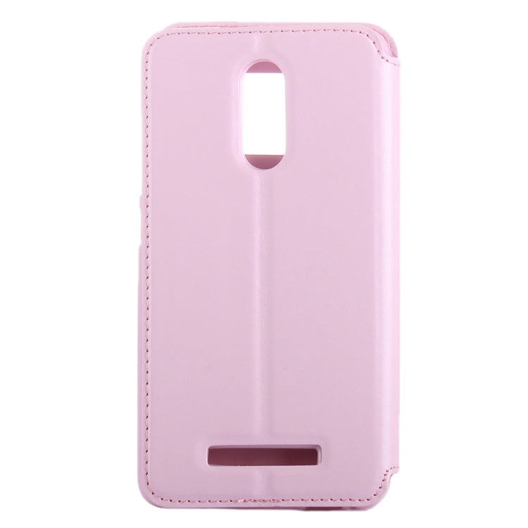 Crazy Horse Texture Horizontal Flip Leather Case with Call Display ID & Holder & Card Slots for Xiaomi Redmi Note 3