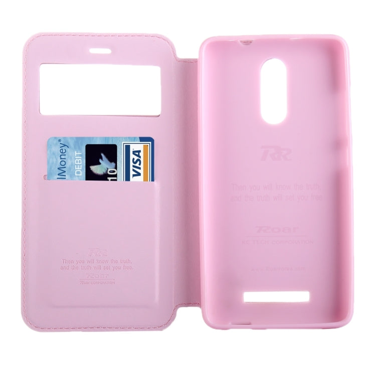 Crazy Horse Texture Horizontal Flip Leather Case with Call Display ID & Holder & Card Slots for Xiaomi Redmi Note 3