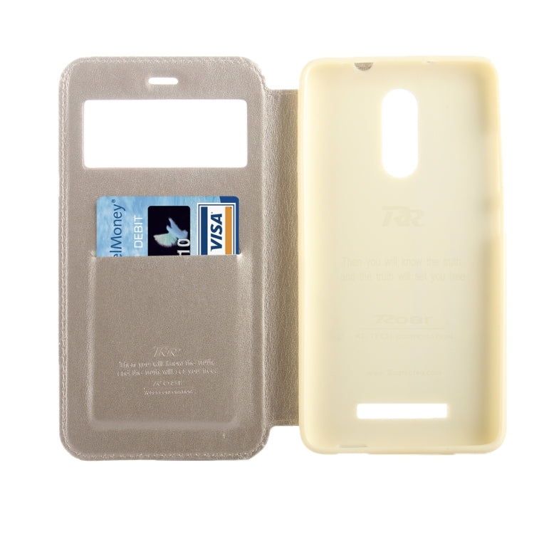 Crazy Horse Texture Horizontal Flip Leather Case with Call Display ID & Holder & Card Slots for Xiaomi Redmi Note 3