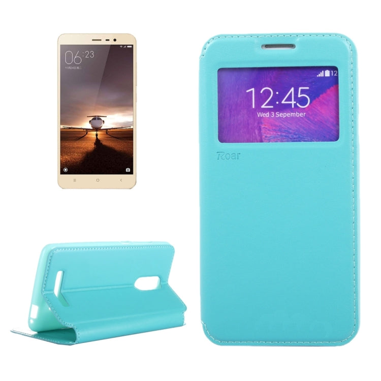 Crazy Horse Texture Horizontal Flip Leather Case with Call Display ID & Holder & Card Slots for Xiaomi Redmi Note 3