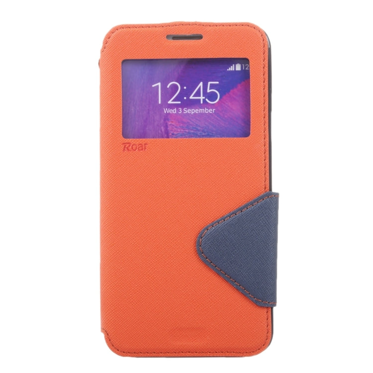 Cross Texture Color Matching Horizontal Flip Leather Case with Call Display ID & Holder & Card Slots for Xiaomi Redmi Note 3