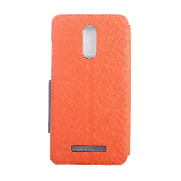 Cross Texture Color Matching Horizontal Flip Leather Case with Call Display ID & Holder & Card Slots for Xiaomi Redmi Note 3