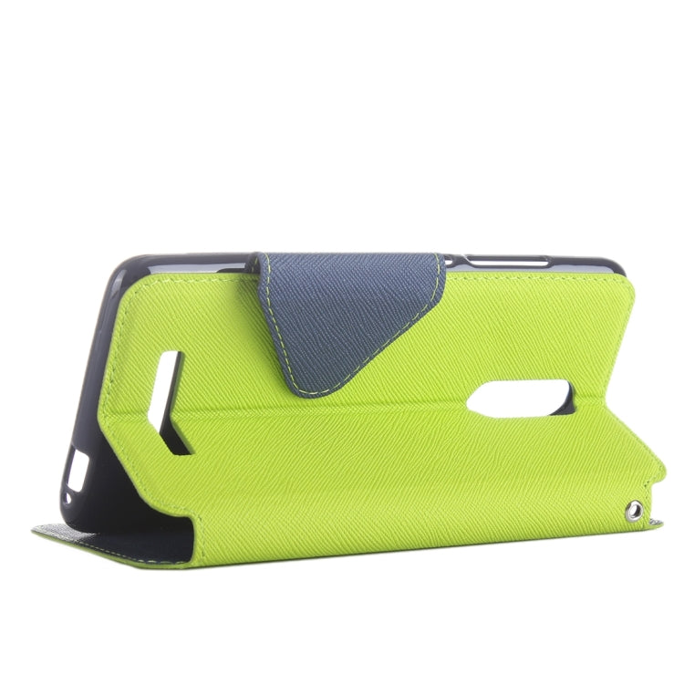 Cross Texture Color Matching Horizontal Flip Leather Case with Call Display ID & Holder & Card Slots for Xiaomi Redmi Note 3