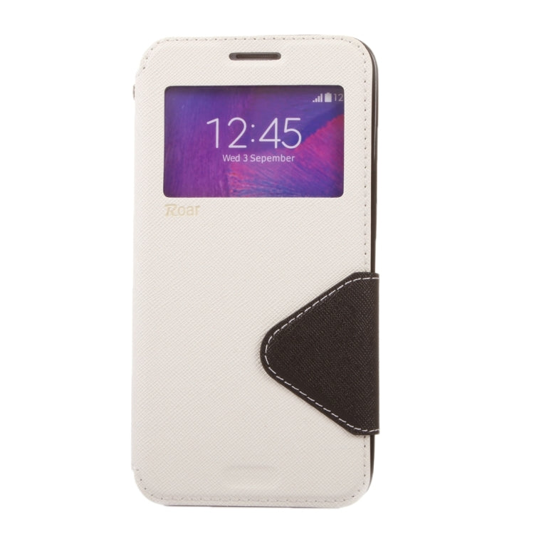 Cross Texture Color Matching Horizontal Flip Leather Case with Call Display ID & Holder & Card Slots for Xiaomi Redmi Note 3