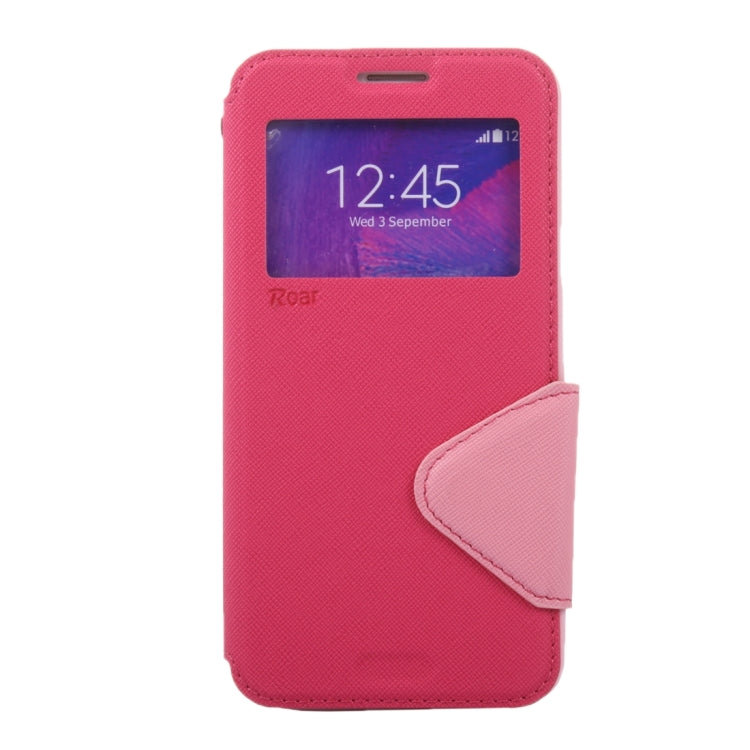 Cross Texture Color Matching Horizontal Flip Leather Case with Call Display ID & Holder & Card Slots for Xiaomi Redmi Note 3