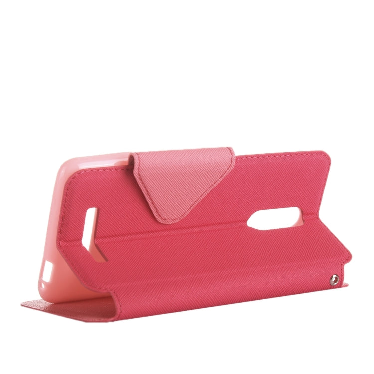 Cross Texture Color Matching Horizontal Flip Leather Case with Call Display ID & Holder & Card Slots for Xiaomi Redmi Note 3