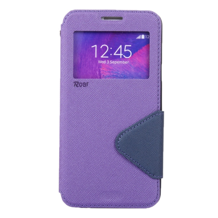 Cross Texture Color Matching Horizontal Flip Leather Case with Call Display ID & Holder & Card Slots for Xiaomi Redmi Note 3