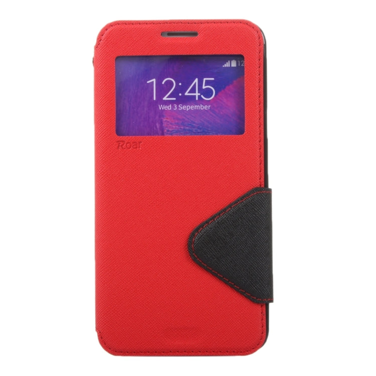 Cross Texture Color Matching Horizontal Flip Leather Case with Call Display ID & Holder & Card Slots for Xiaomi Redmi Note 3
