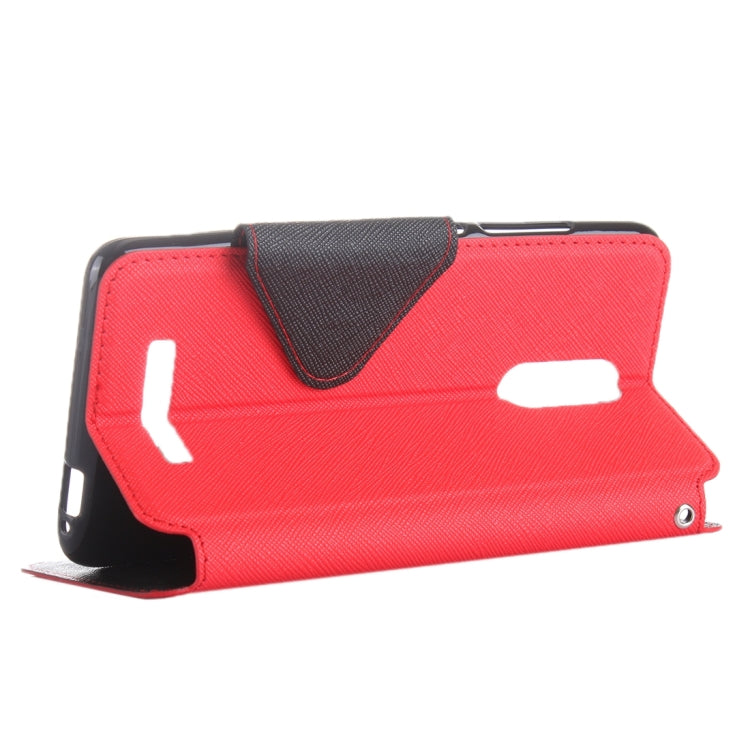 Cross Texture Color Matching Horizontal Flip Leather Case with Call Display ID & Holder & Card Slots for Xiaomi Redmi Note 3