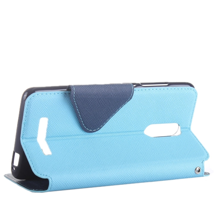 Cross Texture Color Matching Horizontal Flip Leather Case with Call Display ID & Holder & Card Slots for Xiaomi Redmi Note 3