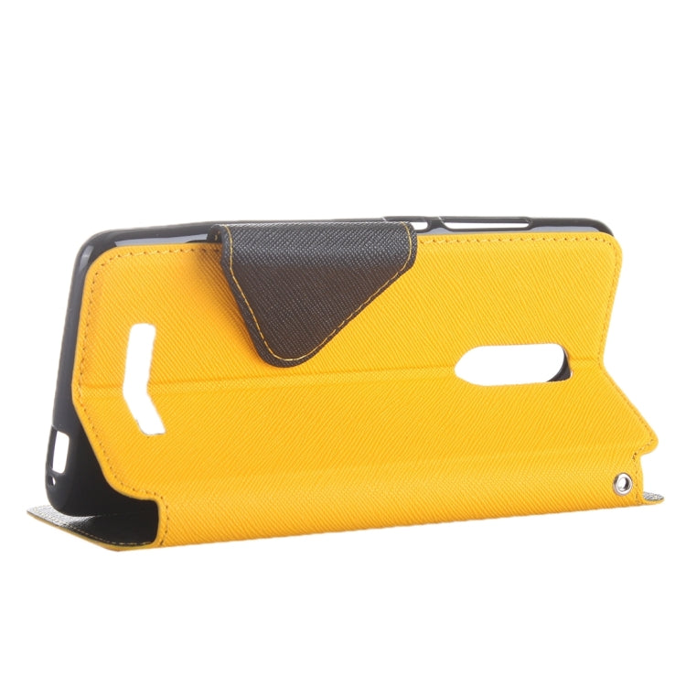 Cross Texture Color Matching Horizontal Flip Leather Case with Call Display ID & Holder & Card Slots for Xiaomi Redmi Note 3