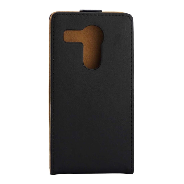 Khaki Lining Vertical Flip Magnetic Buckle PU Leather Case for Google Nexus 5X(Black)