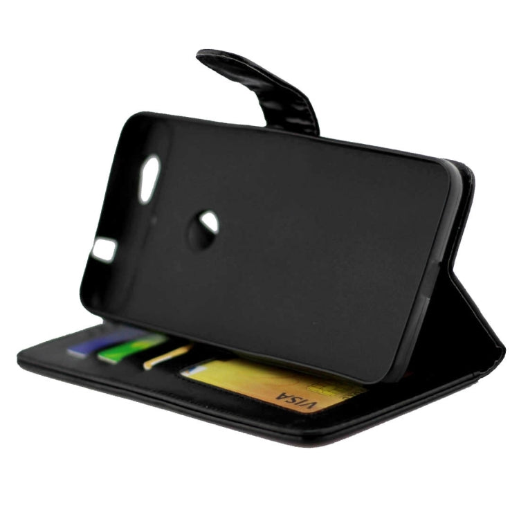 Crazy Horse Texture Horizontal Flip Leather Case with Holder & Card Slots & Wallet & Photo Frame for Google Nexus 6P