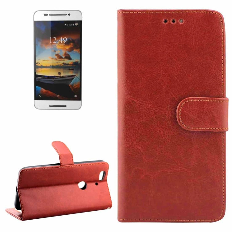 Crazy Horse Texture Horizontal Flip Leather Case with Holder & Card Slots & Wallet & Photo Frame for Google Nexus 6P