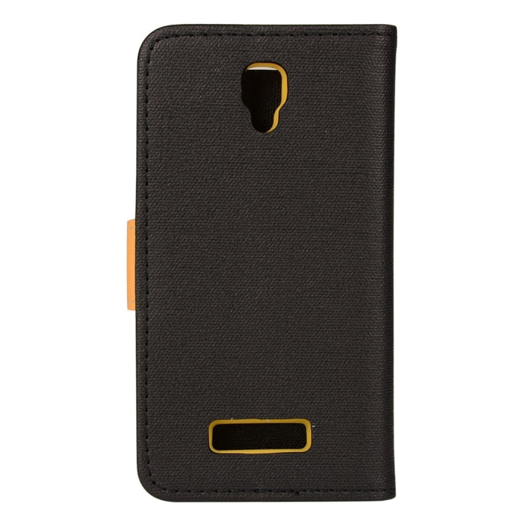 Denim Cloth Texture Horizontal Flip Leather Case with Holder & Card Slots & Wallet for Lenovo A2010