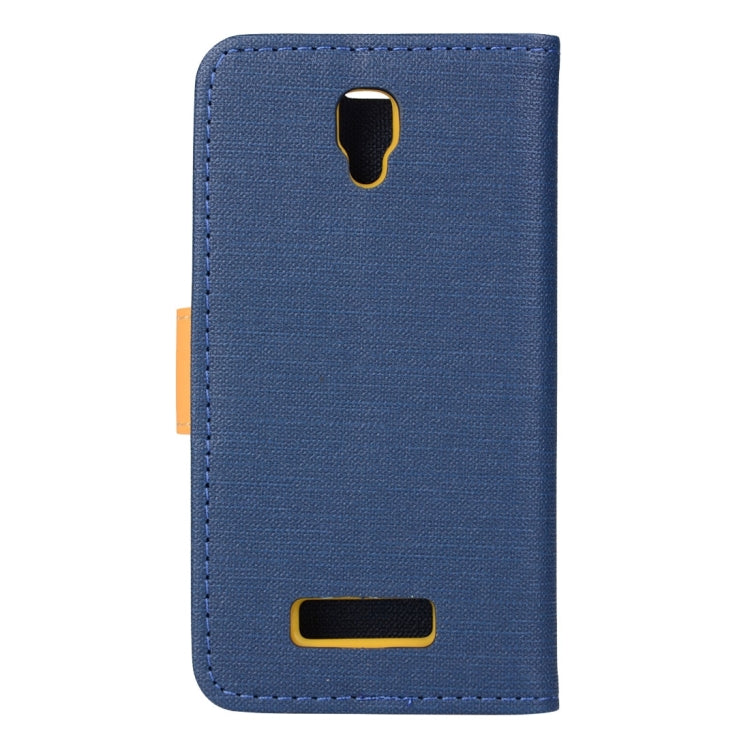 Denim Cloth Texture Horizontal Flip Leather Case with Holder & Card Slots & Wallet for Lenovo A2010