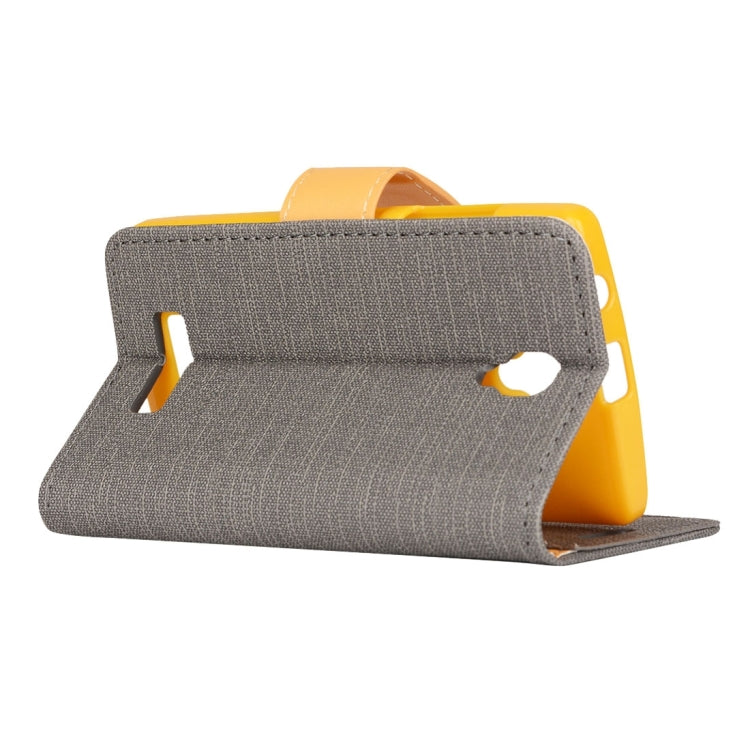 Denim Cloth Texture Horizontal Flip Leather Case with Holder & Card Slots & Wallet for Lenovo A2010