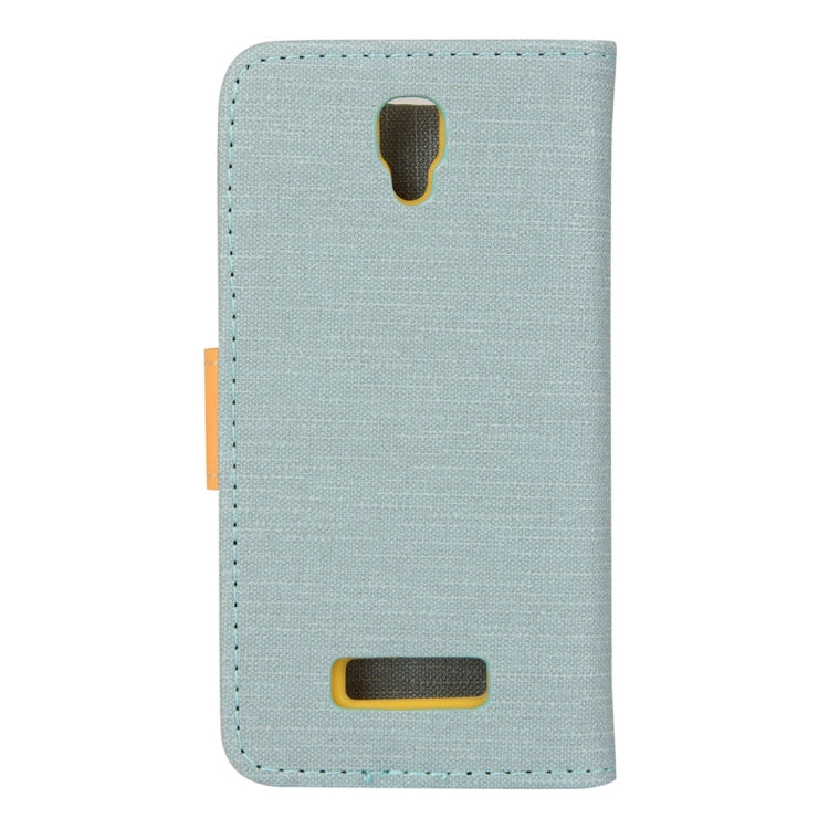 Denim Cloth Texture Horizontal Flip Leather Case with Holder & Card Slots & Wallet for Lenovo A2010