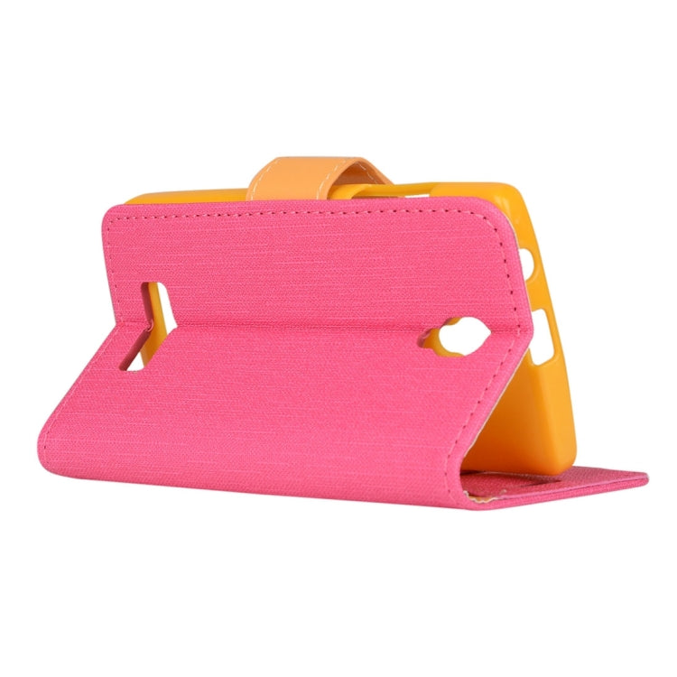 Denim Cloth Texture Horizontal Flip Leather Case with Holder & Card Slots & Wallet for Lenovo A2010