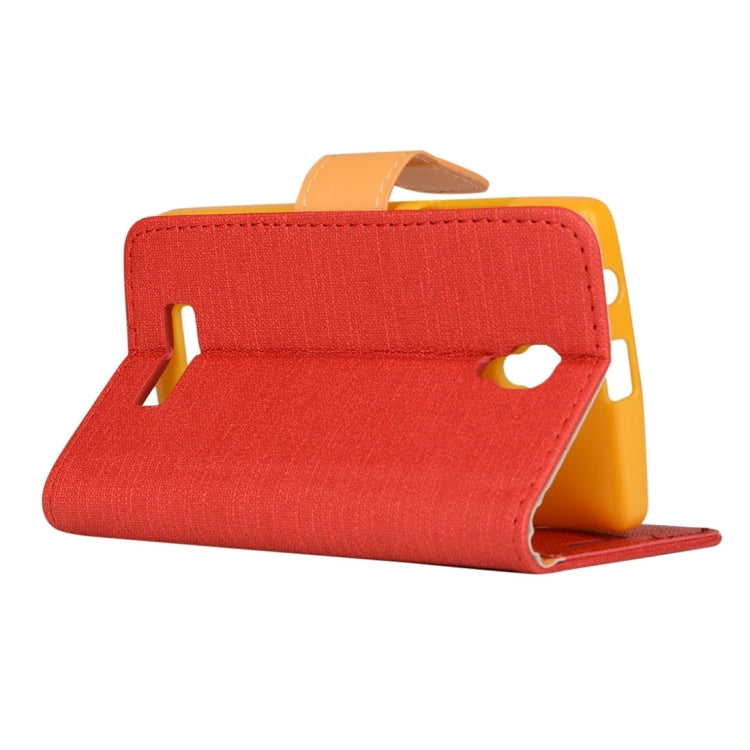 Denim Cloth Texture Horizontal Flip Leather Case with Holder & Card Slots & Wallet for Lenovo A2010