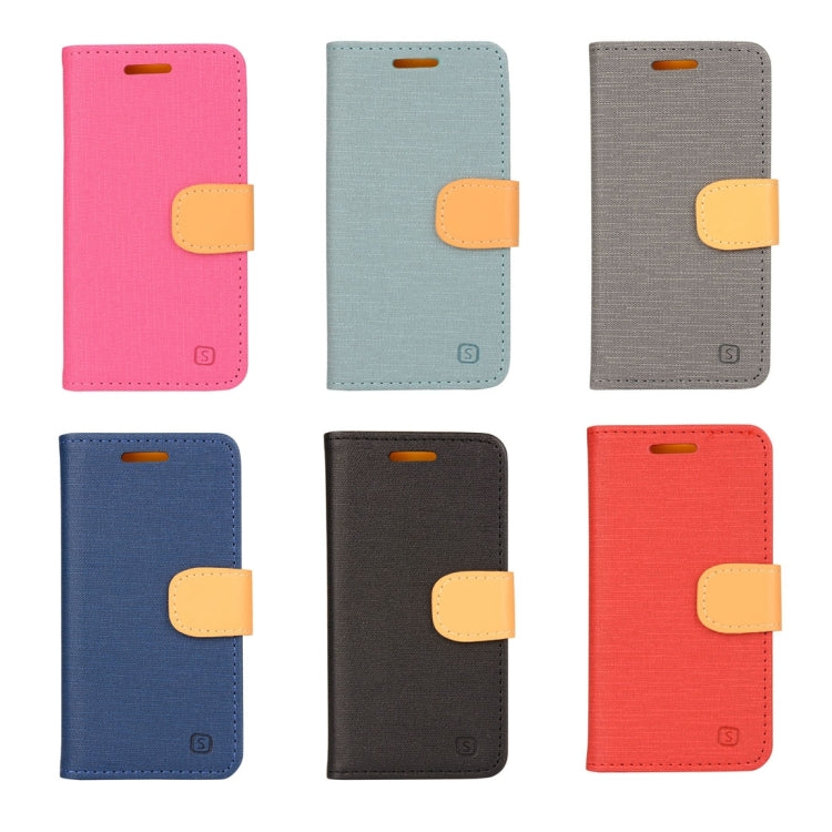 Denim Cloth Texture Horizontal Flip Leather Case with Holder & Card Slots & Wallet for Lenovo A2010