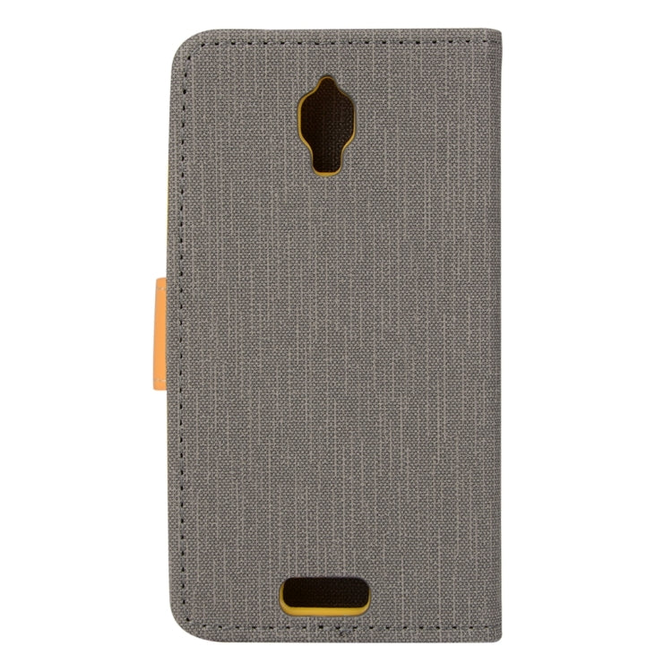 Denim Cloth Texture Horizontal Flip Leather Case with Holder & Card Slots & Wallet for Lenovo S660