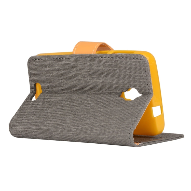 Denim Cloth Texture Horizontal Flip Leather Case with Holder & Card Slots & Wallet for Lenovo S660