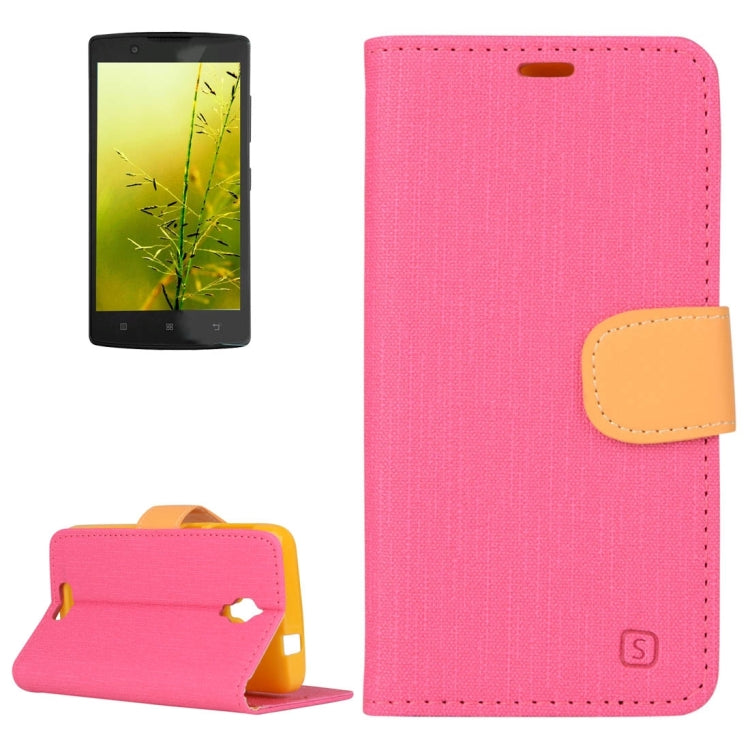 Denim Cloth Texture Horizontal Flip Leather Case with Holder & Card Slots & Wallet for Lenovo S660