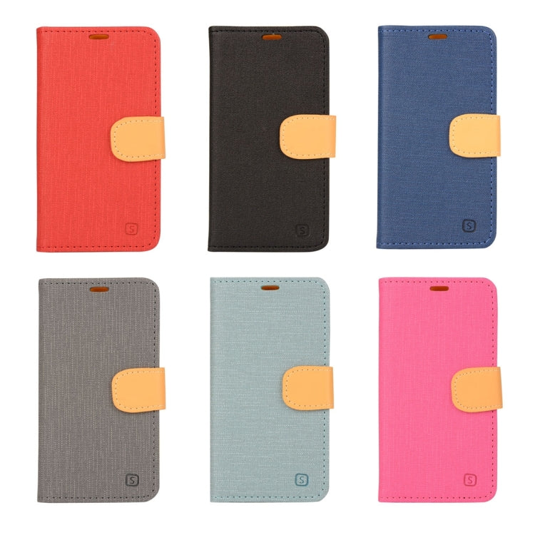Denim Cloth Texture Horizontal Flip Leather Case with Holder & Card Slots & Wallet for Lenovo S660