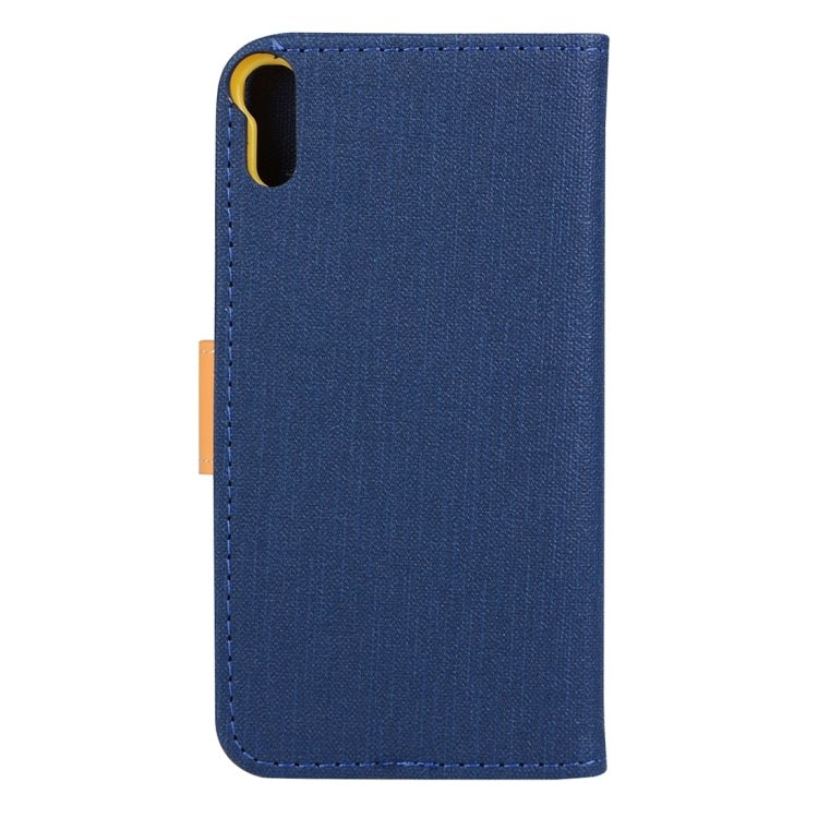 Denim Cloth Texture Horizontal Flip Leather Case with Holder & Card Slots & Wallet for Lenovo Vibe Shot / Z90