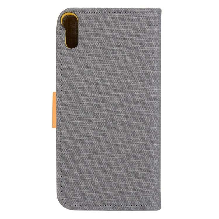 Denim Cloth Texture Horizontal Flip Leather Case with Holder & Card Slots & Wallet for Lenovo Vibe Shot / Z90