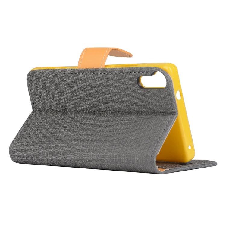 Denim Cloth Texture Horizontal Flip Leather Case with Holder & Card Slots & Wallet for Lenovo Vibe Shot / Z90