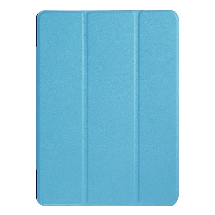 For Huawei MediaPad M2 10.0 Custer Texture 3-Folding Horizontal Flip Leather Case with Holder