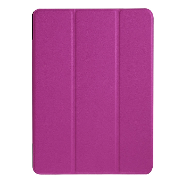 For Huawei MediaPad M2 10.0 Custer Texture 3-Folding Horizontal Flip Leather Case with Holder